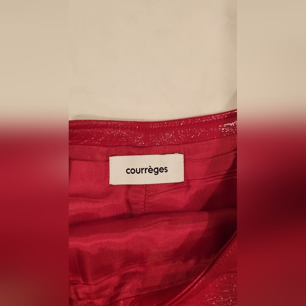 Courrèges Red Patent Jacket